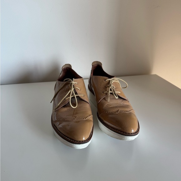 Derek Lam 10 Crosby Grady Patent Leather Lace-Up Platform Oxfords - Picture 3 of 13